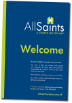 NEW - All Saints Welcome Card 